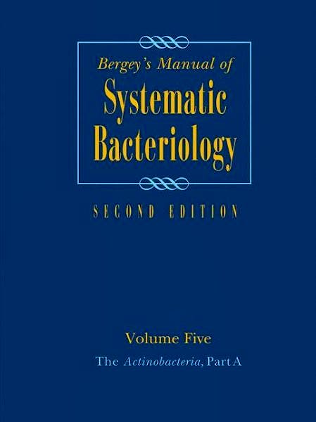 Portada del libro 9780387950433 Bergey's Manual of Systematic Bacteriology, Vol. 5: The Actinobacteria, Part a & B