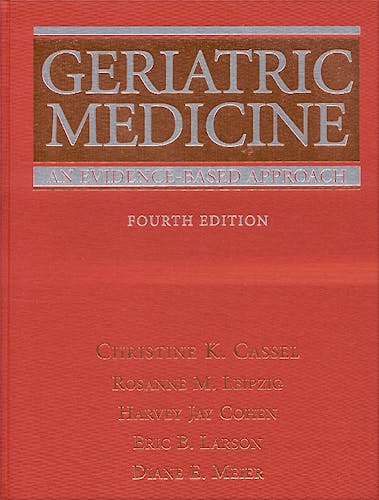 Portada del libro 9780387955148 Geriatric Medicine an Evidence-Based Approach