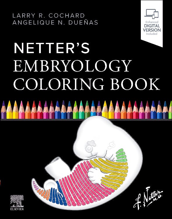 Portada del libro 9780443379154 NETTER's Embryology Coloring Book