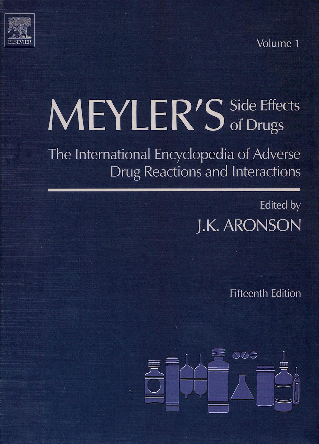 Portada del libro 9780444509987 Meyler's Side Effects of Drugs - 6 Volume Set