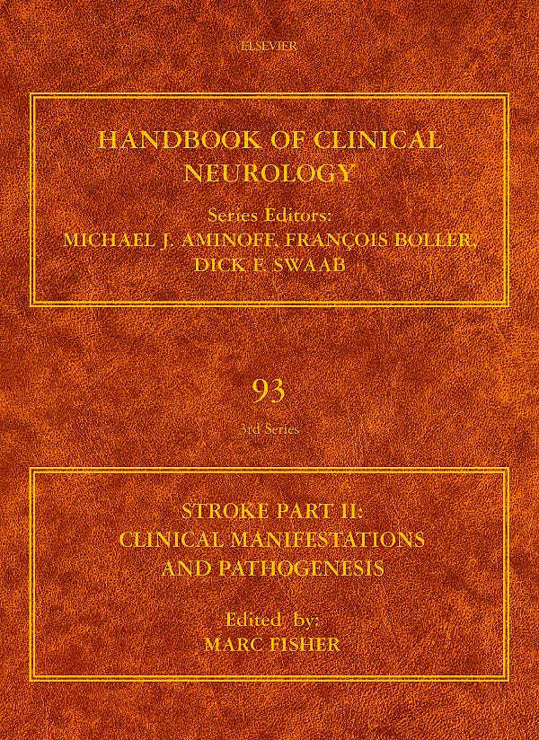 Portada del libro 9780444520043 Handbook of Clinical Neurology, Vol. 93: Stroke Part Ii: Clinical Manifestations and Pathogenesis