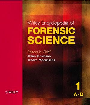Portada del libro 9780470018262 Wiley Encyclopedia of Forensic Science, 5 Vols. Set)