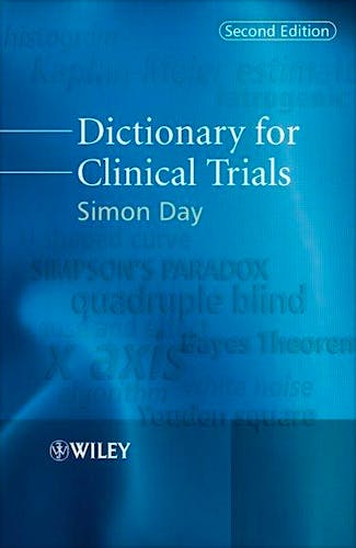 Portada del libro 9780470058176 Dictionary for Clinical Trials
