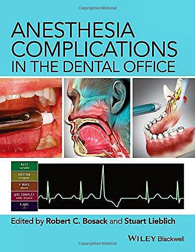 Portada del libro 9780470960295 Anesthesia Complications in the Dental Office