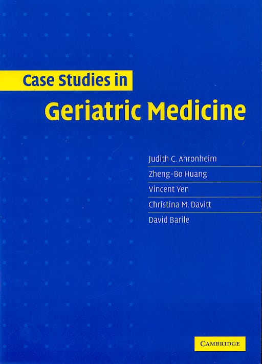Portada del libro 9780521531757 Case Studies in Geriatric Medicine