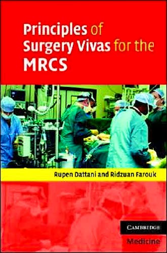 Portada del libro 9780521699037 Principles of Surgery Vivas for the Mrcs