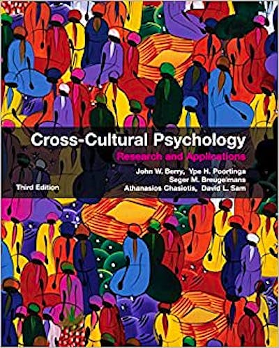Portada del libro 9780521745208 Cross-Cultural Psychology. Research and Applications