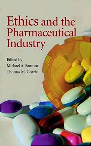 Portada del libro 9780521854962 Ethics and the Pharmaceutical Industry