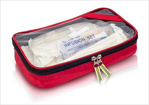 Maletín Trolley Vertical de Emergencias Modelo EMERAIR'S TROLLEY EB02.025, Color Rojo