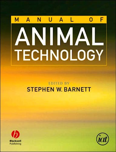 Portada del libro 9780632055937 Manual of Animal Technology