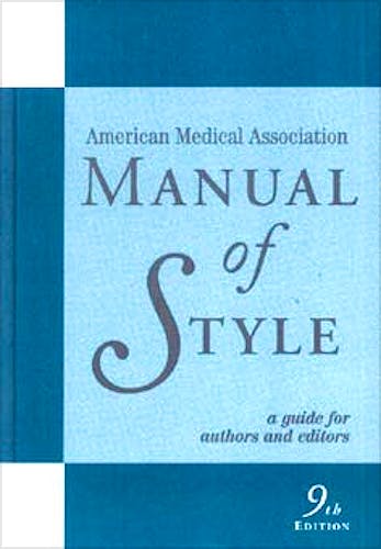 Portada del libro 9780683402063 a.m.a. Manual of Style