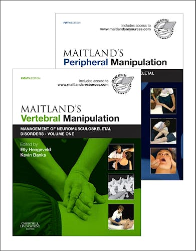 Portada del libro 9780702040689 Maitland's Vertebral Manipulation (8ed) + Maitland's Peripheral Manipulation (5ed). Management of Neuromusculoskeletal Disorders, 2 Vols.
