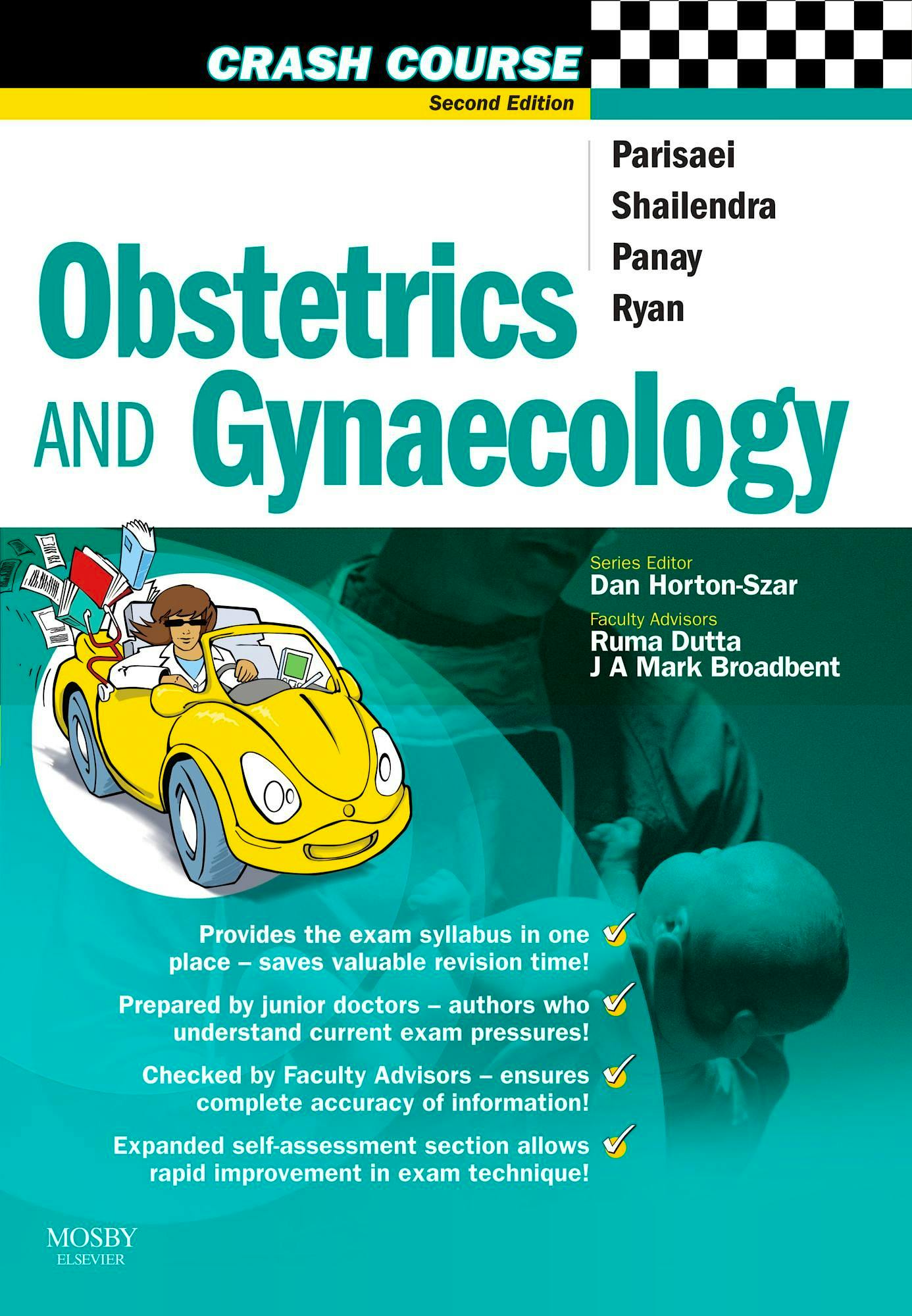Portada del libro 9780723434726 Crash Course: Obstetrics and Gynaecology