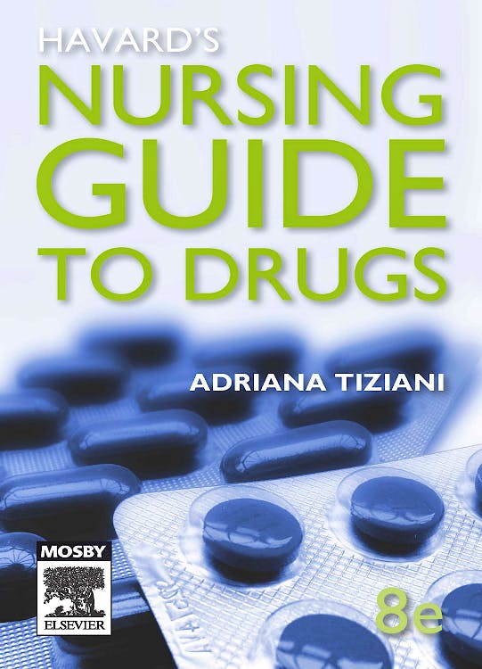 Portada del libro 9780729539135 Havard's Nursing Guide to Drugs