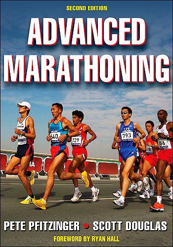 Portada del libro 9780736074605 Advanced Marathoning