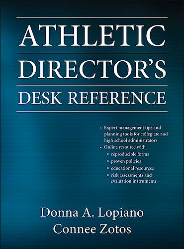 Portada del libro 9780736082815 Athletic Director's Desk Reference + Web Resource