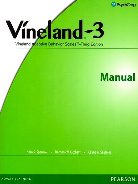 Portada del libro 9780749170998 Vineland-3 Manual