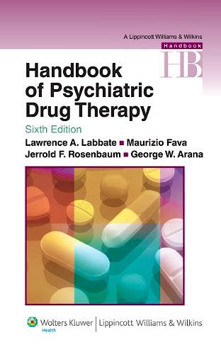 Portada del libro 9780781774864 Handbook of Psychiatric Drug Therapy
