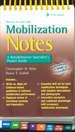 Portada del libro 9780803620964 Mobilization Notes. a Rehabilitation Specialist’s Pocket Guide