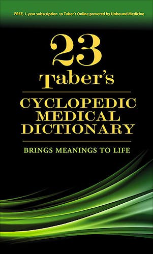 Portada del libro 9780803659049 Taber's Cyclopedic Medical Dictionary