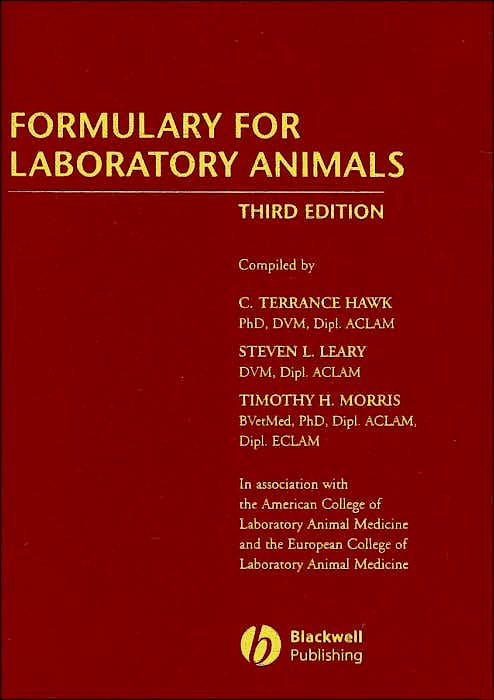 Portada del libro 9780813810485 Formulary for Laboratory Animals