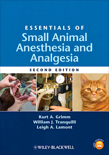 Portada del libro 9780813812366 Essentials of Small Animal Anesthesia and Analgesia