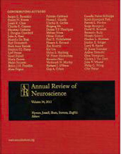 Portada del libro 9780824324346 Annual Review of Neuroscience, Vol. 34
