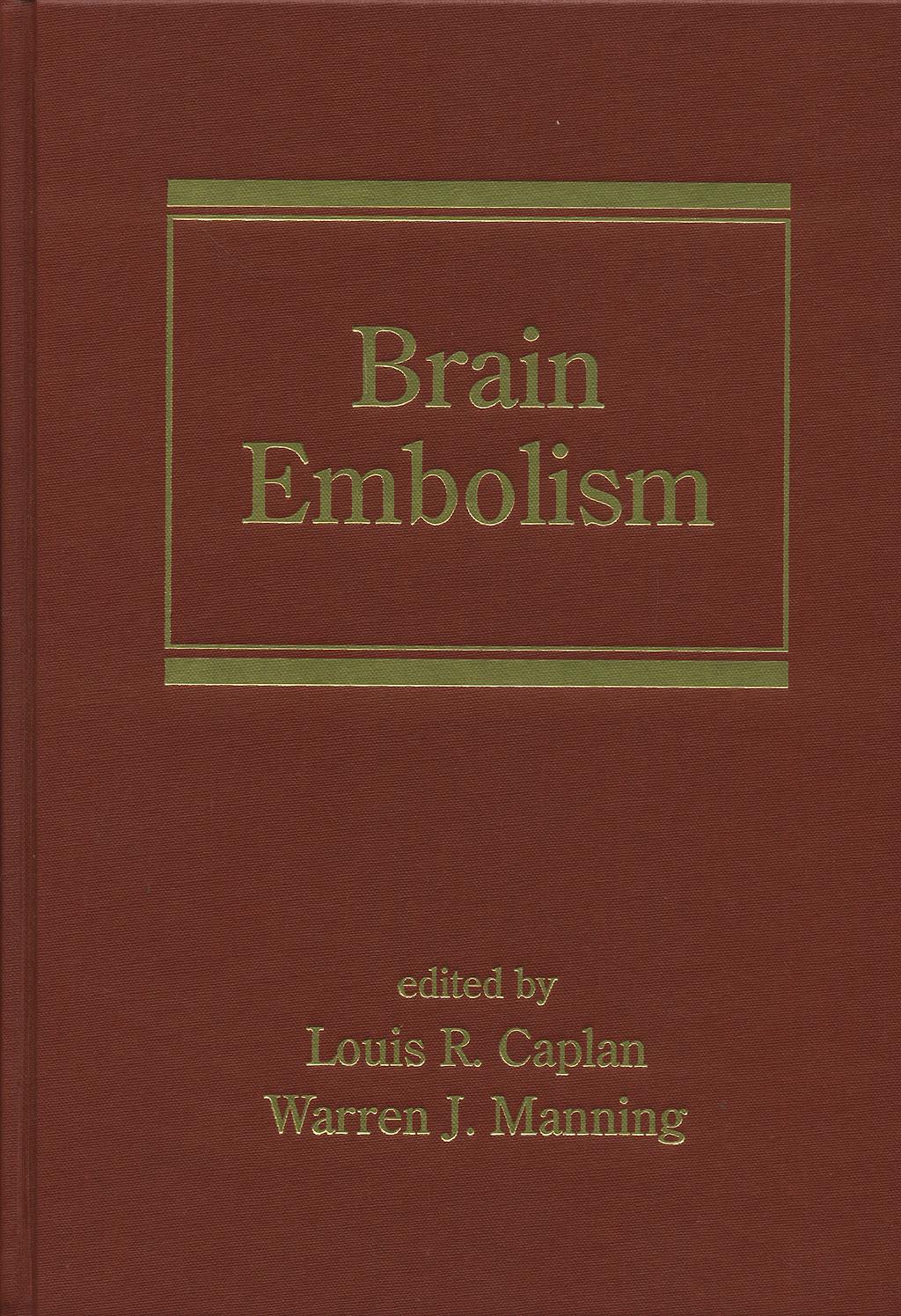 Portada del libro 9780824729295 Brain Embolism