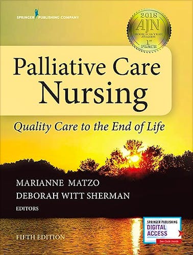 Portada del libro 9780826127129 Palliative Care Nursing. Quality Care to the End of Life