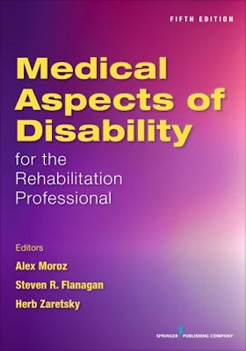 Portada del libro 9780826132277 Medical Aspects of Disability for the Rehabilitation Professional