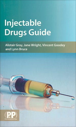 Portada del libro 9780853697879 Injectable Drugs Guide