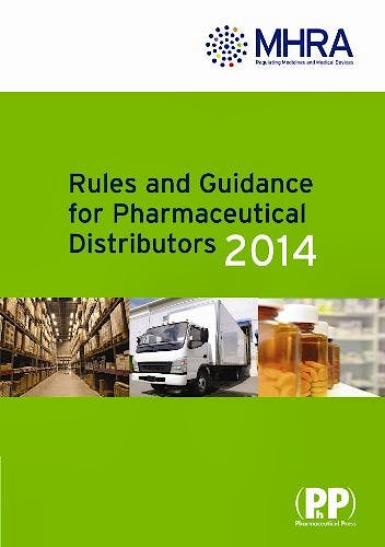 Portada del libro 9780857111036 Rules and Guidance for Pharmaceutical Distributors 2013