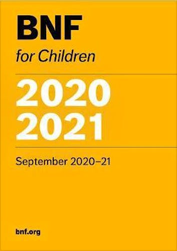 Portada del libro 9780857113726 British National Formulary for Children 2020-2021