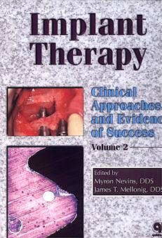 Portada del libro 9780867153415 Implant Therapy: Clinical Approaches Evidence Success t.2