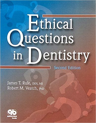 Portada del libro 9780867154436 Ethical Questions in Dentistry