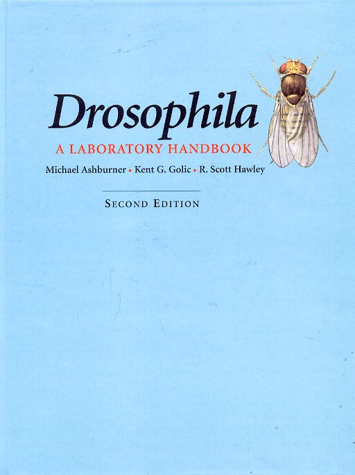 Portada del libro 9780879697068 Drosophila a Laboratory Handbook