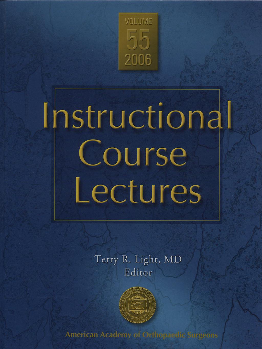 Portada del libro 9780892033560 Instructional Course Lectures, Vol. 55 + DVD