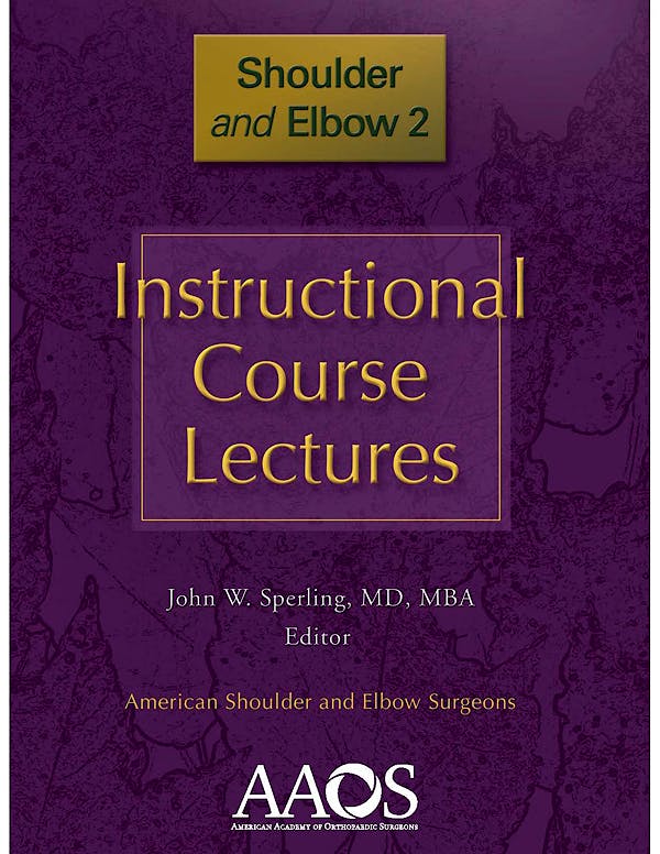 Portada del libro 9780892037476 Instructional Course Lectures. Shoulder and Elbow 2