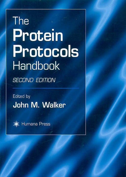 Portada del libro 9780896039414 Protein Protocols Handbook