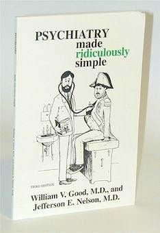 Portada del libro 9780940780224 Psychiatry Made Ridiculously Simple