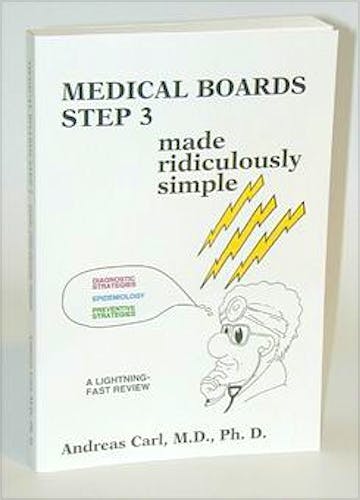 Portada del libro 9780940780378 Medical Boards Step 3. Made Ridiculously Simple
