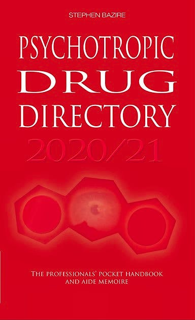 Portada del libro 9780956915665 Psychotropic Drug Directory 2020/21. The Professionals' Pocket Handbook and Aide Memoire
