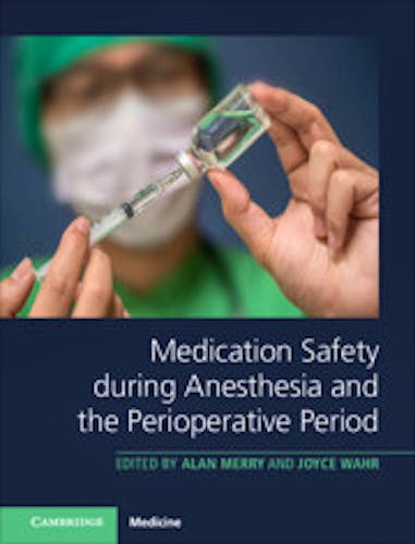 Portada del libro 9781107194106 Medication Safety During Anesthesia and the Perioperative Period