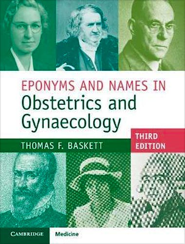 Portada del libro 9781108421706 Eponyms and Names in Obstetrics and Gynaecology