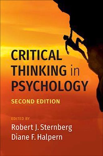 Portada del libro 9781108497152 Critical Thinking in Psychology