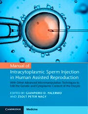 Portada del libro 9781108743839 Manual of Intracytoplasmic Sperm Injection in Human Assisted Reproduction. With Other Advanced Micromanipulation Techniques