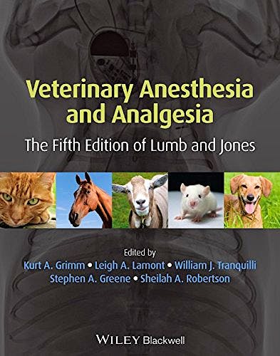 Portada del libro 9781118526231 Veterinary Anesthesia and Analgesia, the Fifth Edition of Lumb and Jones