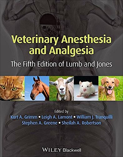 Portada del libro 9781118526231 Veterinary Anesthesia and Analgesia, the Fifth Edition of Lumb and Jones