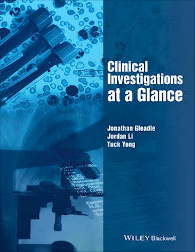 Portada del libro 9781118759325 Clinical Investigations at a Glance