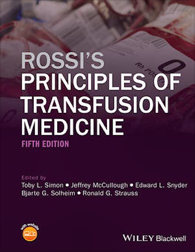 Portada del libro 9781119012993 Rossi's Principles of Transfusion Medicine